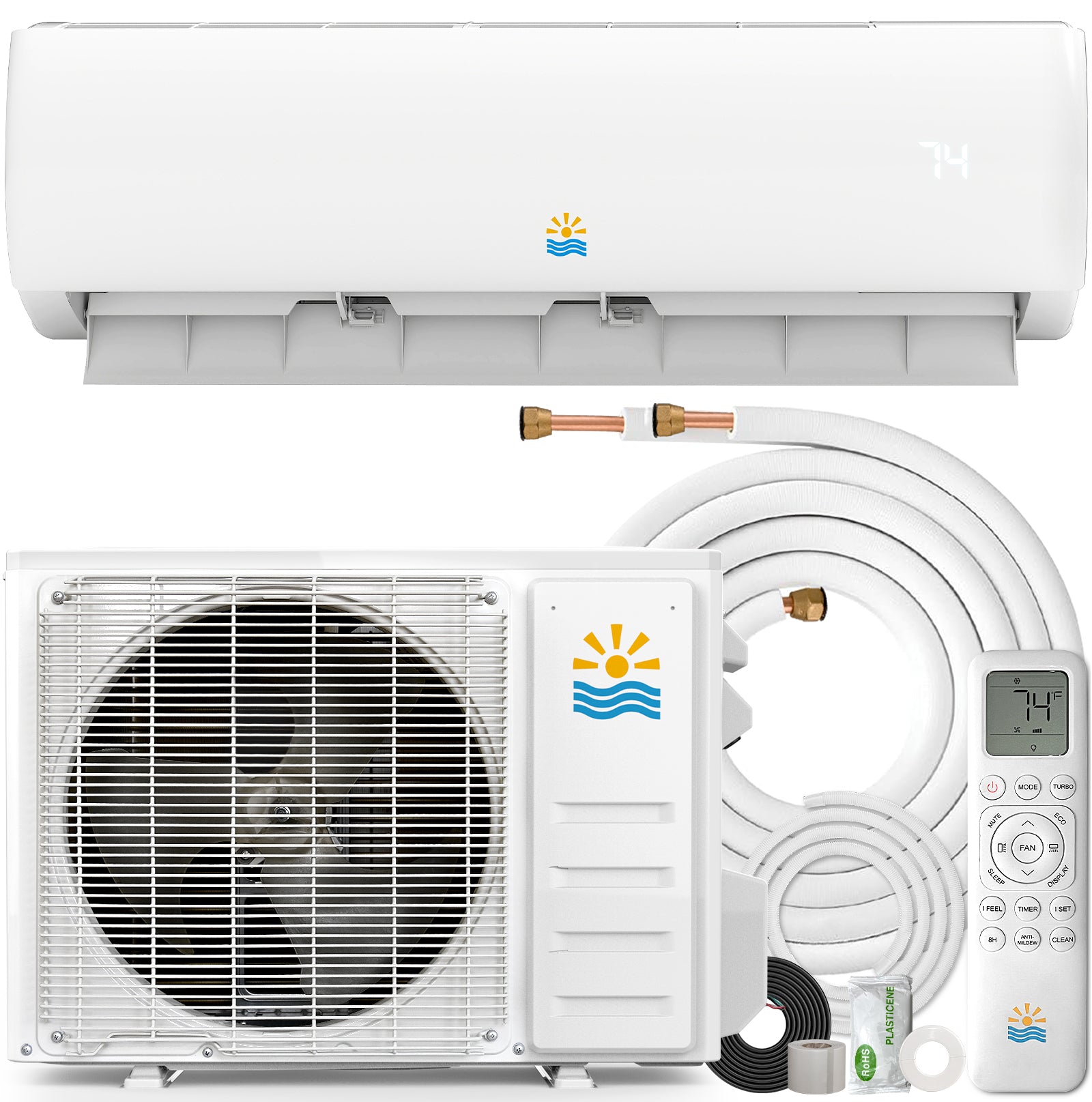 Oylus OAS-01 11,500 BTU Wall-Mounted Split AC | 115V, SEER 17 | White