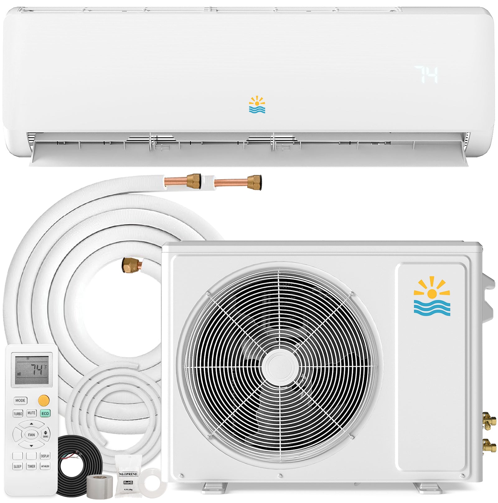 Oylus OAS-01 12,000 BTU Wall-Mounted Split AC | 115V, SEER2 19 | White