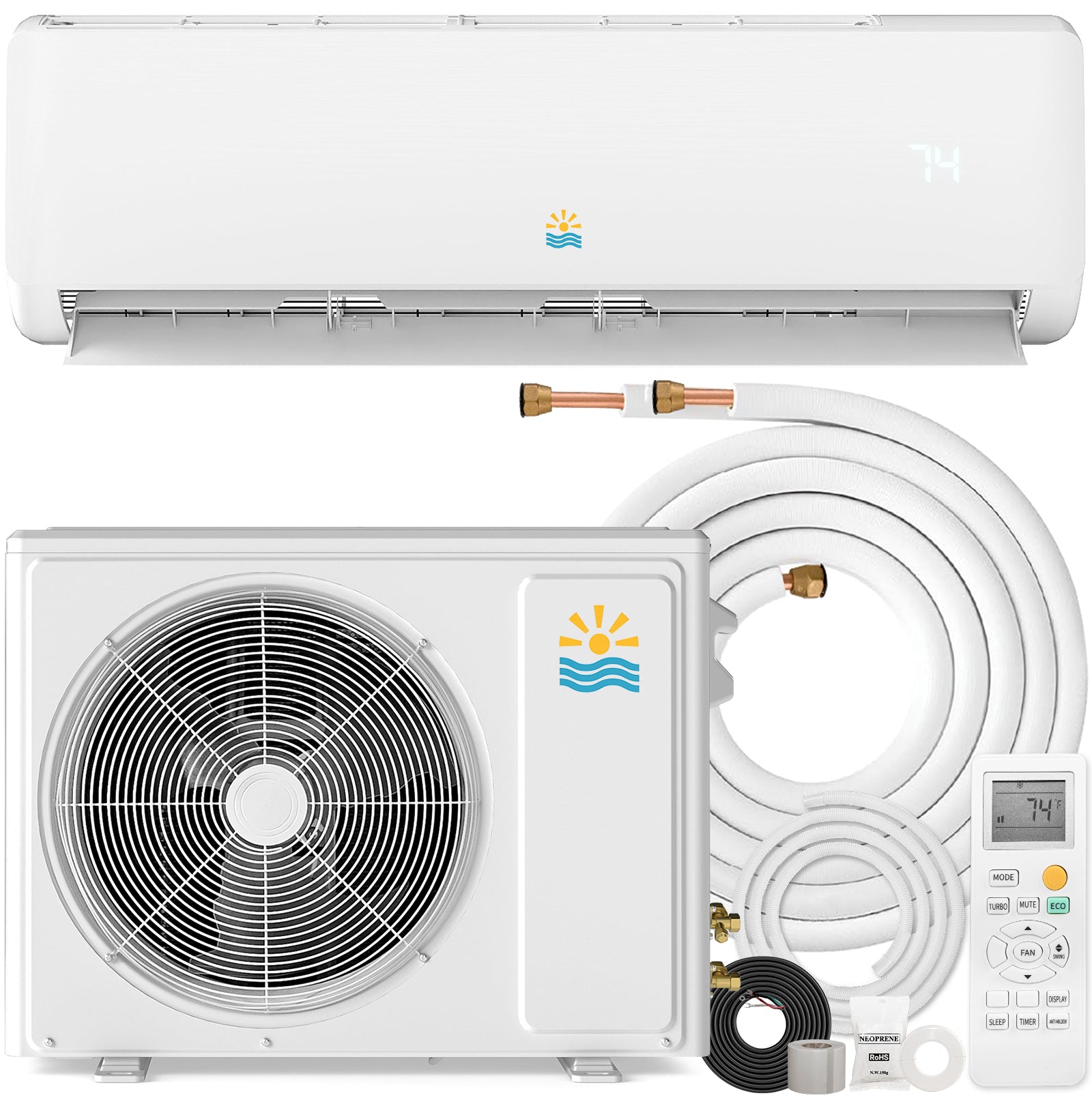 Oylus OAS-01 18,000 BTU Wall-Mounted Split AC | 230V, SEER2 19 | White
