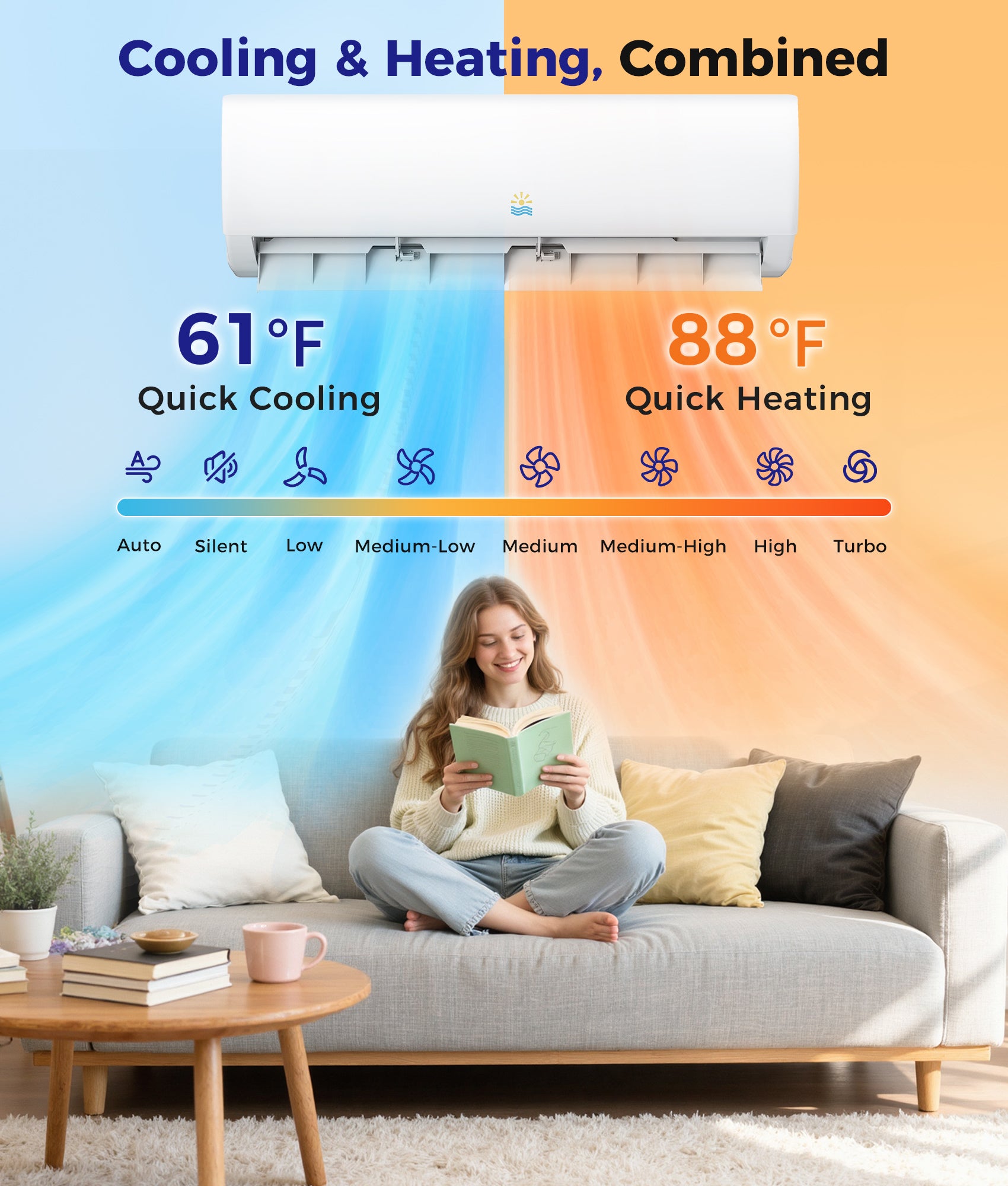 Oylus OAS-01 12,000 BTU Wall-Mounted Split AC | 115V, SEER 20 | White