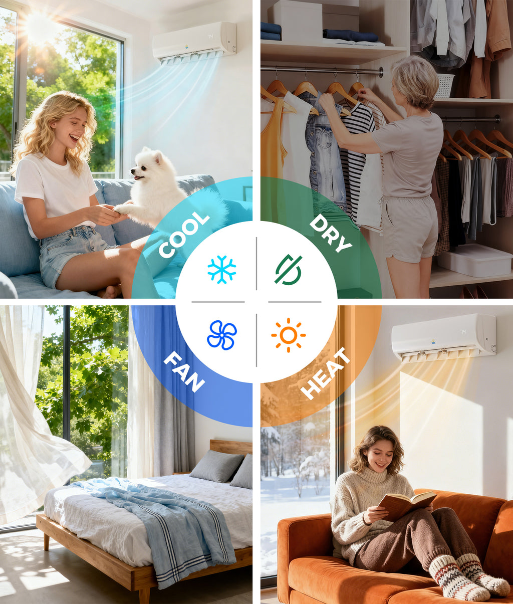 Oylus OAS-01 11,500 BTU Wall-Mounted Split AC | 115V, SEER 17 | White